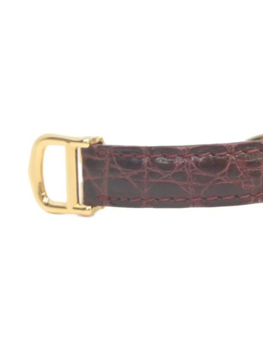 Cartier Must Colise Vermeil SM White Roman Dial Leather Quartz